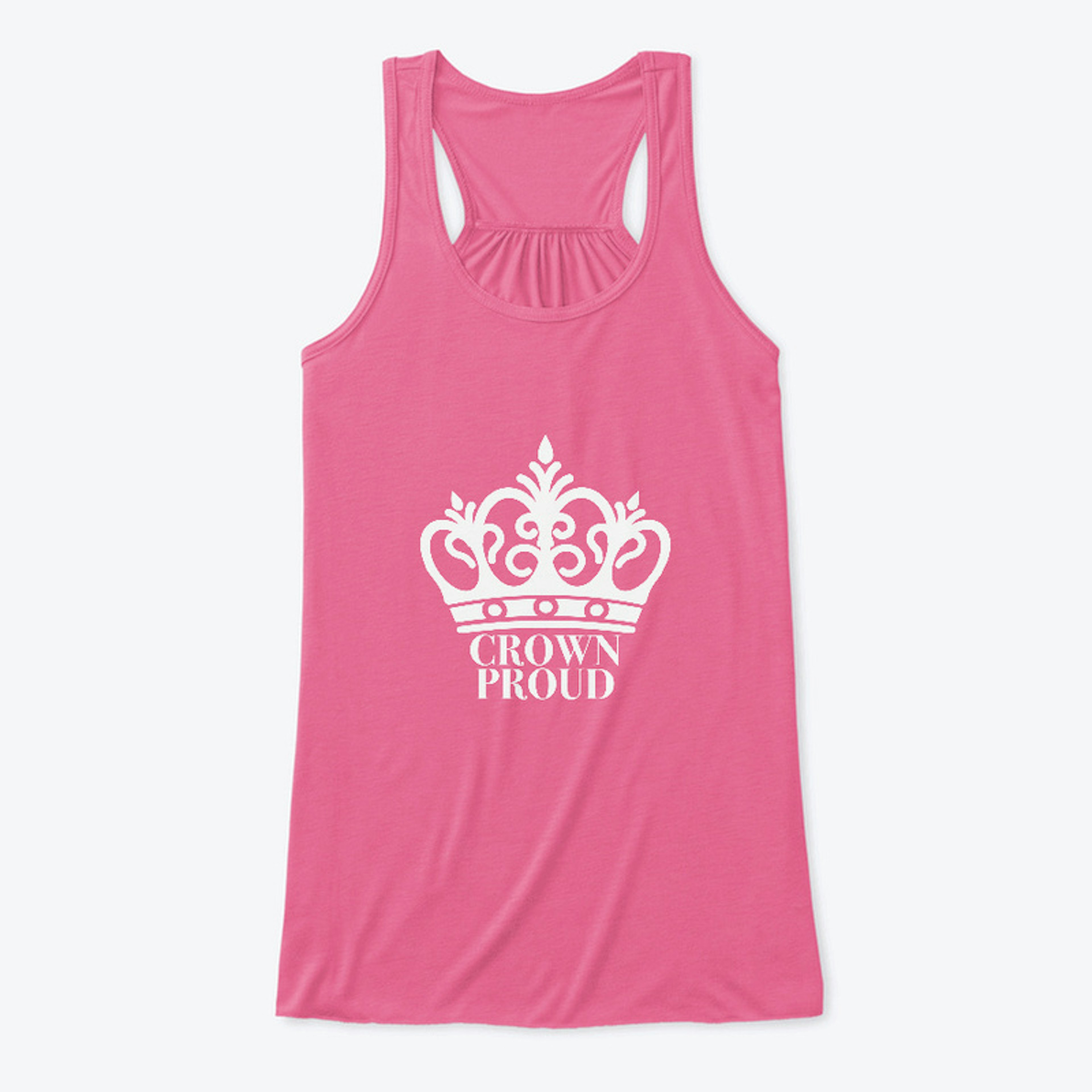 Crown Proud Women's Tank Top-white logo