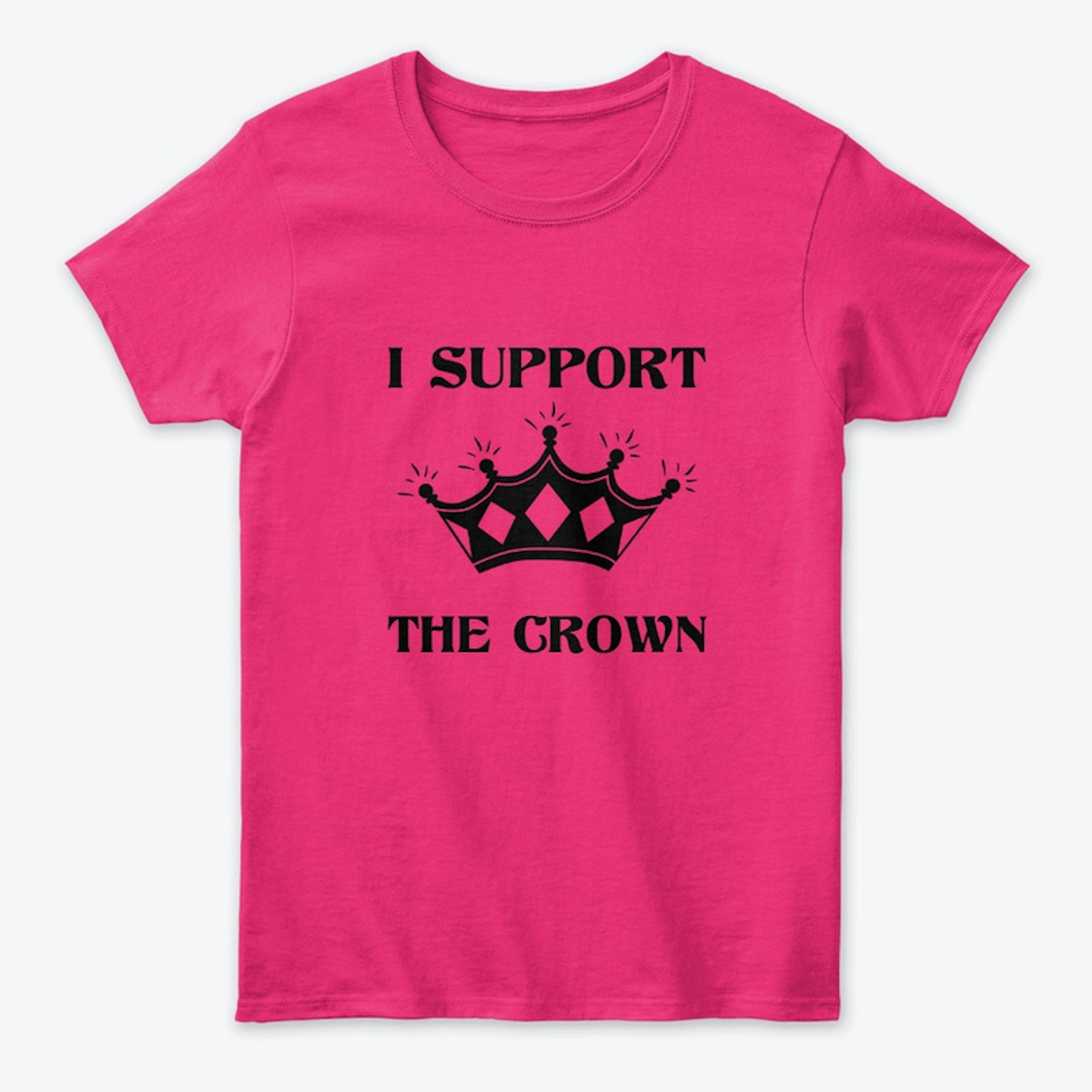I Support The Crown Tee blk