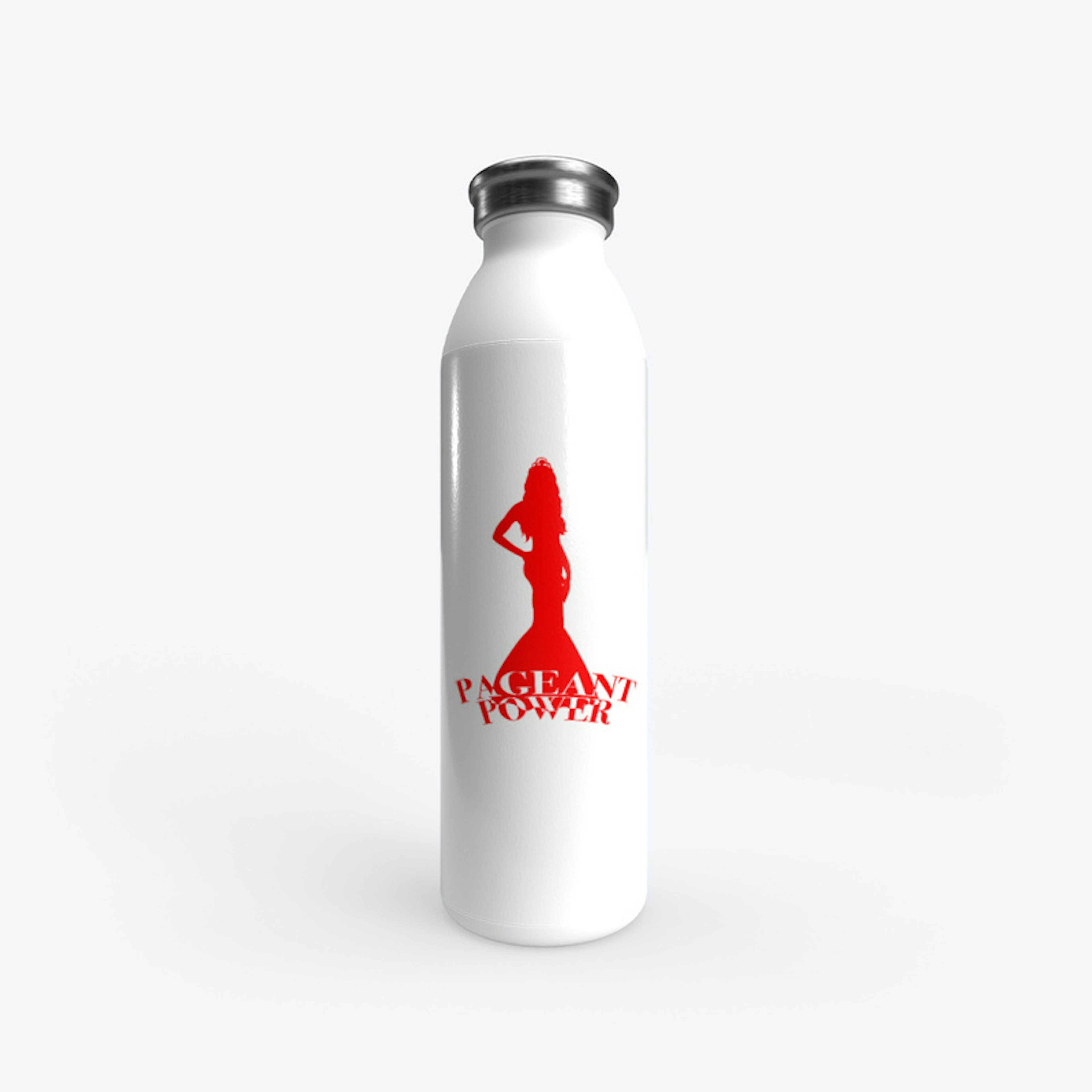 Pageant Power Water Bottle Red