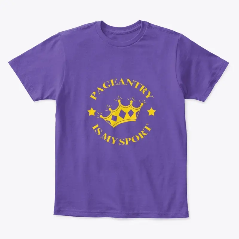 Pageantry Is My Sport Kids Tee g